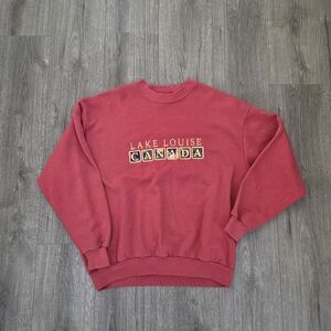 Vintage Lake Louise Canada Crewneck Sweater Mens Size XL